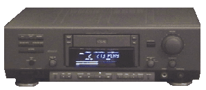 A DCC (Digital Compact Cassette), a digital tape deck